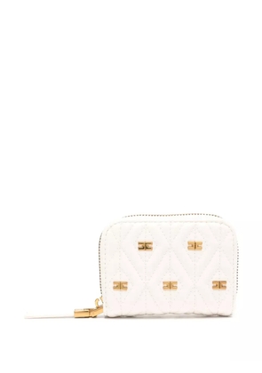 Elisabetta Franchi Étoile quilted wallet - Neutrals