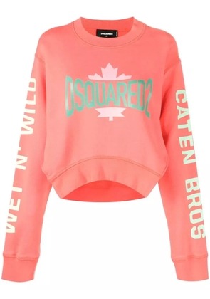 DSQUARED2 logo-print sweatshirt - Pink