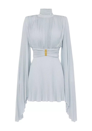 Elisabetta Franchi pleated mini dress - Blue