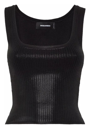 DSQUARED2 ribbed-knit top - Black