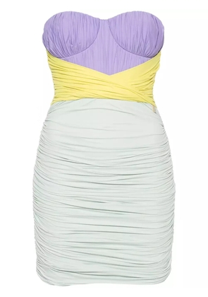 Elisabetta Franchi draped jersey mini dress - Green
