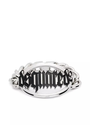 DSQUARED2 Gothic logo-plaque bracelet - Silver