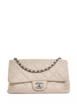 CHANEL Pre-Owned 2014-2015 Large Quilted Glazed Calfskin Coco Soft Flap shoulder bag - Brown