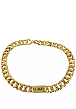 CHANEL Pre-Owned 1990-2000s logo chain belt - Gold
