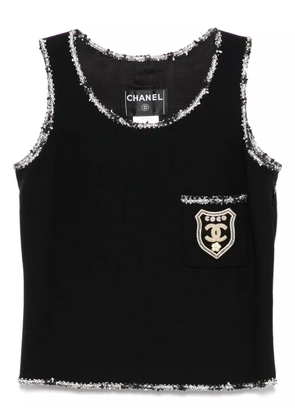 CHANEL Pre-Owned 2005 ensemble sleeveless top - Black