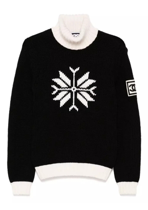 CHANEL Pre-Owned 2008 roll-neck jumper - Black