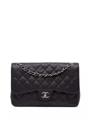 CHANEL Pre-Owned 2012 Jumbo Classic Caviar Double Flap shoulder bag - Black