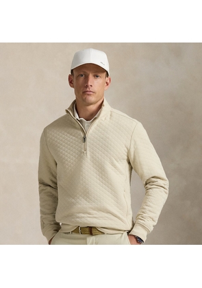 Quilted Double-Knit Pullover
