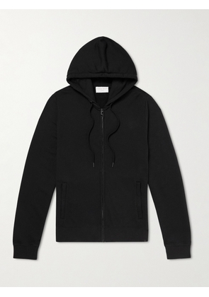 Derek Rose - Quinn Cotton and Micro Modal-Blend Jersey Hoodie - Men - Black - S