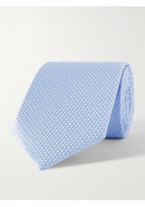 TOM FORD - 8cm Basketweave Silk Tie - Men - Blue
