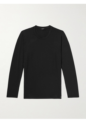 TOM FORD - Slim-Fit Stretch Cotton and Modal-Blend Jersey T-Shirt - Men - Black - S