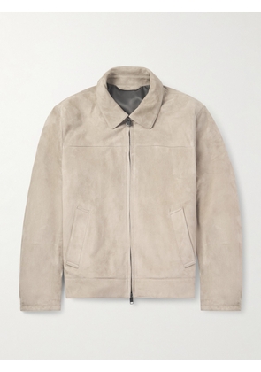 Brioni - Suede Blouson Jacket - Men - Neutrals - IT 46