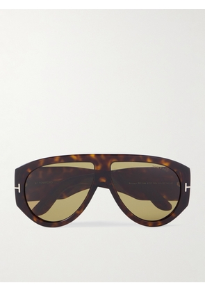 TOM FORD - Bronson Aviator-Style Tortoiseshell Acetate Sunglasses - Men - Brown