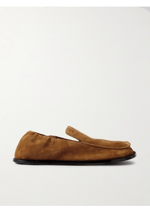 LOEWE - Flex Suede Loafers - Men - Brown - EU 40