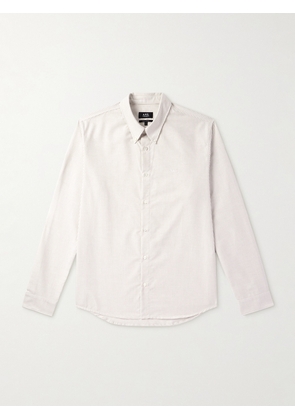 A.P.C. - Greg Button-Down Collar Striped Cotton Oxford Shirt - Men - Neutrals - XS