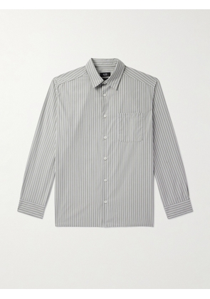 A.P.C. - Malo Striped Cotton Shirt - Men - Gray - XS