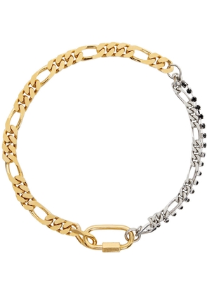 【IN GOLD WE TRUST PARIS】ゴールド Thin Spike ネックレス SSENSE Exclusive Gold Thin Spike Bracelet by IN GOLD WE