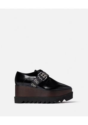 Stella McCartney - Elyse Stud Band Platform Shoes, Woman, Black, Size: 39
