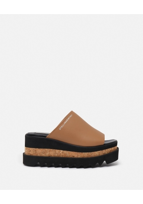 Stella McCartney - Sneak-Elyse Platform Sandals, Woman, Brandy, Size: 38h