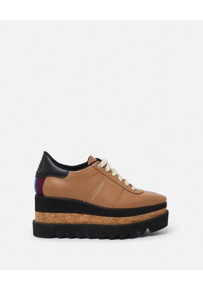 Stella McCartney - Sneak-Elyse Platform Trainers, Woman, Brandy, Size: 34h