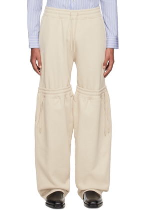 Coperni Beige Paneled Lounge Pants