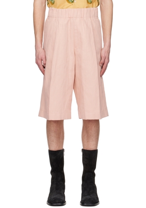 Dries Van Noten Pink Baggy Shorts