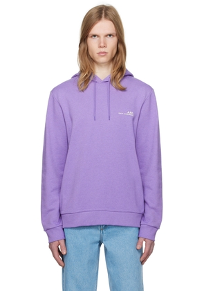 A. P.C. Purple Item H Hoodie