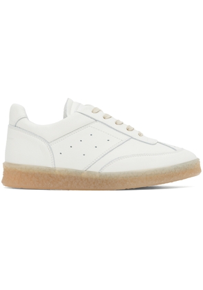 MM6 Maison Margiela Off-White 6 Court Sneakers