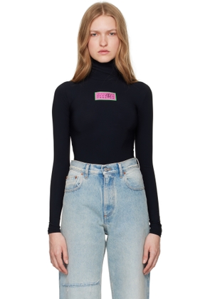 MM6 Maison Margiela Black Jersey Bodysuit