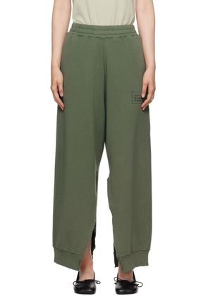 MM6 Maison Margiela Khaki Vented Sweatpants