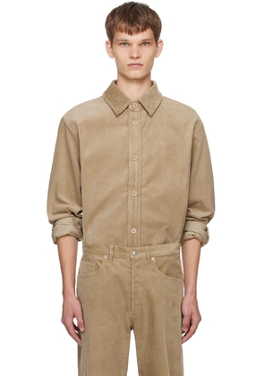 A. P.C. Beige Bobby Shirt