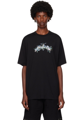 Givenchy Black Floral Logo T-Shirt