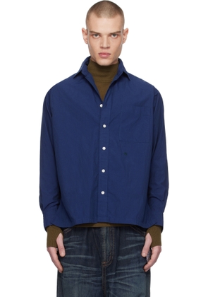 nanamica Navy Traditional Fit Shirt