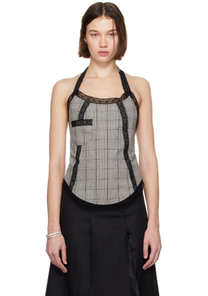 OUR LEGACY Gray Pinafore Top