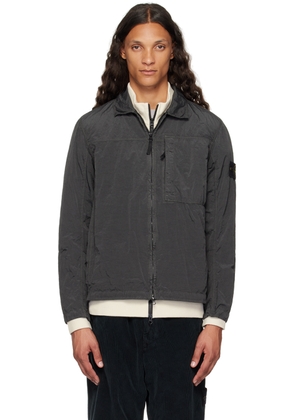 Stone Island Black Nylon Metal Jacket