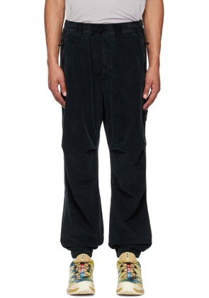 Stone Island Black Garment-Dyed Trousers