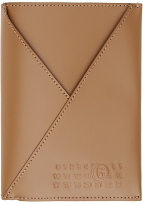 MM6 Maison Margiela Tan Calfskin Passport Holder