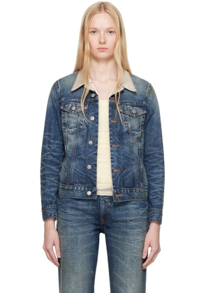 MM6 Maison Margiela Blue Sports Denim Jacket