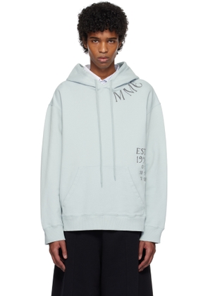 MM6 Maison Margiela Blue Printed Hoodie