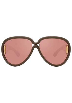 Loewe Smoke Mirror Pilot Unisex Sunglasses LW40132I 96C 65
