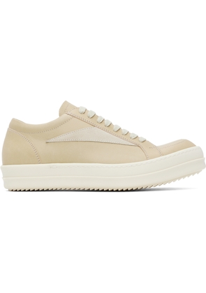 Rick Owens Beige Hollywood Vintage Sneaks Sneakers