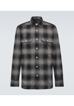 Rick Owens Checked cotton shirt