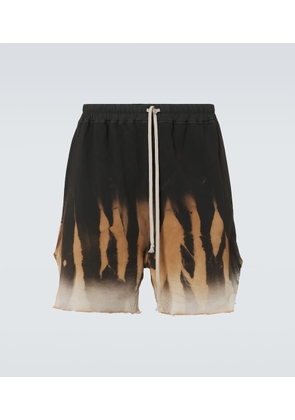 Rick Owens Tie-dye cotton jersey shorts