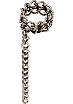 Dries Van Noten Silver Curb Chain Ring