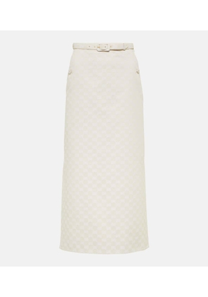 Gucci GG gabardine midi skirt