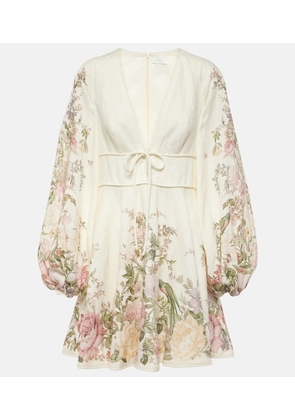 Zimmermann Waverly floral linen minidress