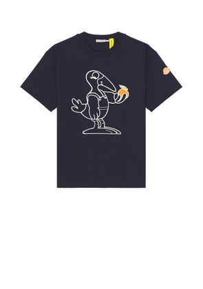 Moncler Genius X Gilga Farm By Donald Glover Short Sleeve T-shirt in Navy - Navy. Size XL/1X (also in L).