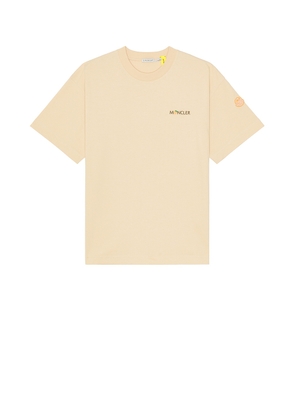Moncler Genius X Gilga Farm By Donald Glover Short Sleeve T-shirt in Peach - Peach. Size XL/1X (also in L).