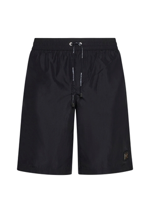 Dolce & Gabbana Plaque Logo Swim Trunks