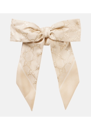 Gucci GG silk bow scrunchie